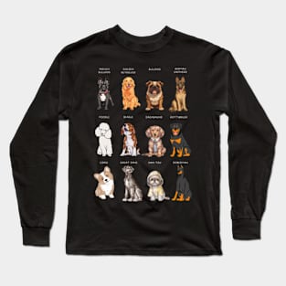 dog breeds Long Sleeve T-Shirt